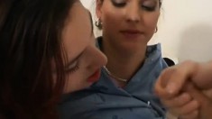 Eva Nicole and Lidia in a crazy foursome with hot sex and some strange peeing